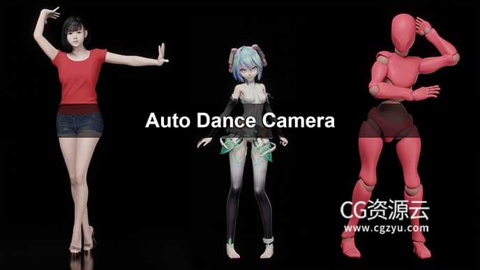 Blender插件-舞蹈自动生成摄像机动画 Auto Dance Camera V2.3.1 With Audio Beat